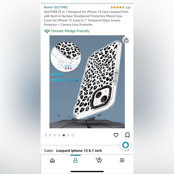 NWT Leopard iPhone 13 case - Picture 4 of 6